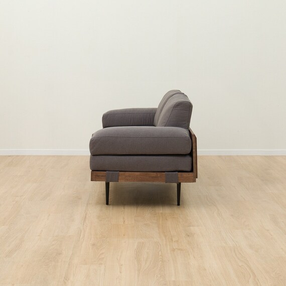 2.5人掛けワイドソファ 布張りタイプ (FK03 MBR) 6枚目画像