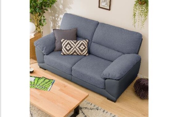 2Pソファ ウォール3KD GY 4枚目画像