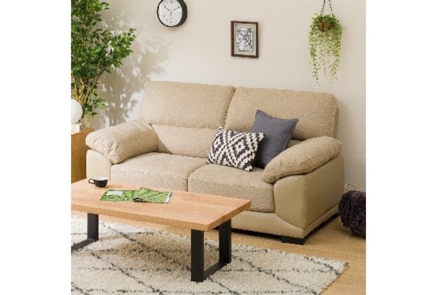 ニトリ、2Pソファ ウォール3KD BE