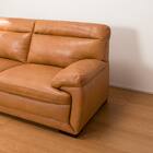 3人掛け本革(一部合成皮革)ソファ(N B-637KD BR) 8枚目画像