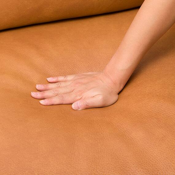 3人掛け本革(一部合成皮革)ソファ(N B-637KD BR) 13枚目画像