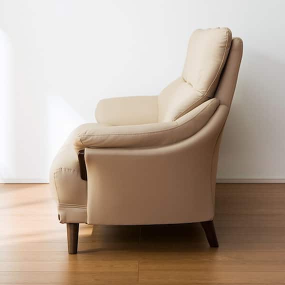 傷・汚れに強い 3人掛けソファ 合皮タイプ (コウテイ3 Nシールド BE) 13枚目画像