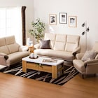 傷・汚れに強い 3人掛けソファ 合皮タイプ (コウテイ3 Nシールド BE) 21枚目画像