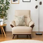 傷・汚れに強い 1人掛けソファ 合皮タイプ (コウテイ3 Nシールド BE) 2枚目画像