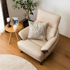 傷・汚れに強い 1人掛けソファ 合皮タイプ (コウテイ3 Nシールド BE) 3枚目画像