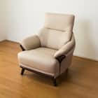 傷・汚れに強い 1人掛けソファ 合皮タイプ (コウテイ3 Nシールド BE) 9枚目画像