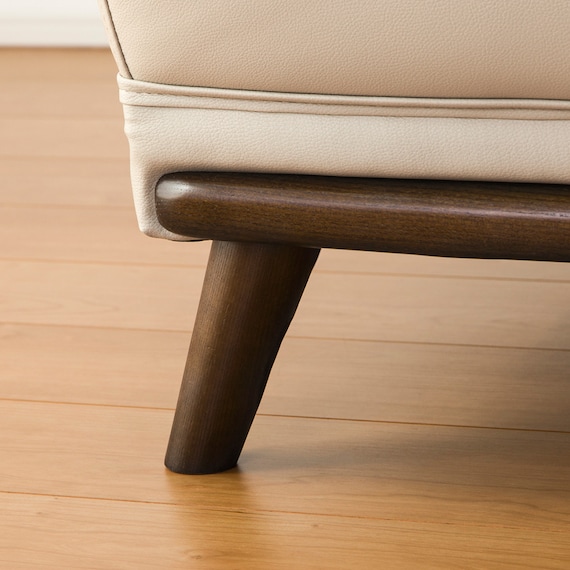 傷・汚れに強い 1人掛けソファ 合皮タイプ (コウテイ3 Nシールド BE) 14枚目画像