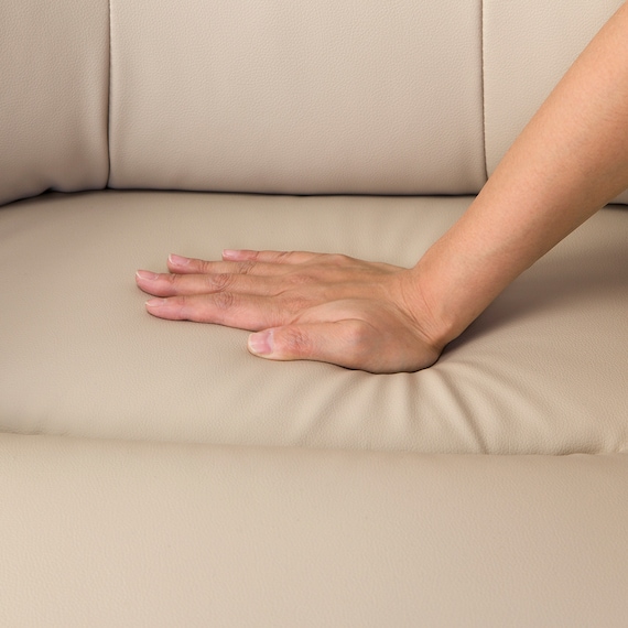 傷・汚れに強い 1人掛けソファ 合皮タイプ (コウテイ3 Nシールド BE) 16枚目画像