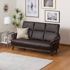 傷・汚れに強い 3人掛けソファ 合皮タイプ (コウテイ3 Nシールド DBR) 9枚目画像