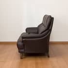 傷・汚れに強い 3人掛けソファ 合皮タイプ (コウテイ3 Nシールド DBR) 12枚目画像