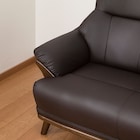 傷・汚れに強い 3人掛けソファ 合皮タイプ (コウテイ3 Nシールド DBR) 13枚目画像