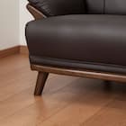 傷・汚れに強い 3人掛けソファ 合皮タイプ (コウテイ3 Nシールド DBR) 16枚目画像