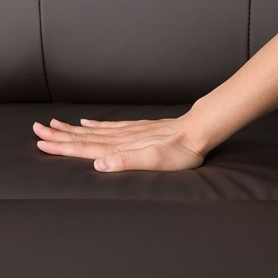 傷・汚れに強い 3人掛けソファ 合皮タイプ (コウテイ3 Nシールド DBR) 18枚目画像