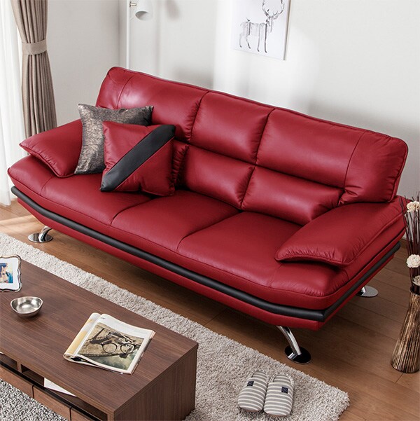 3人用本革ソファ(ロゾ4 RED ホンカワ) 3人用本革ソファ(ロゾ4 RED ホンカワ)