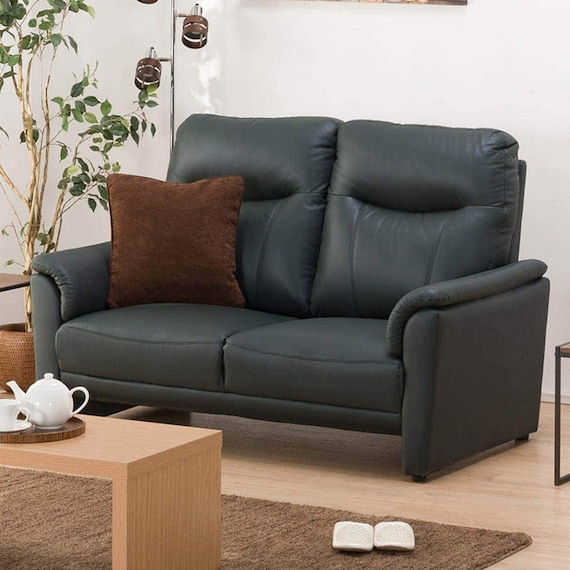 2人掛けソファ 本革(一部合成皮革)タイプ (ナルタKD GR) 1枚目画像