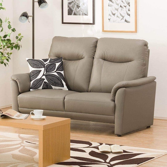 2人掛けソファ 本革(一部合成皮革)タイプ (ナルタKD BE) 1枚目画像