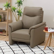 1人掛けソファ 本革(一部合成皮革)タイプ (ナルタKD)