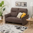 2人掛けソファ 布張りタイプ (ナルタ 布KD BR) 1枚目画像