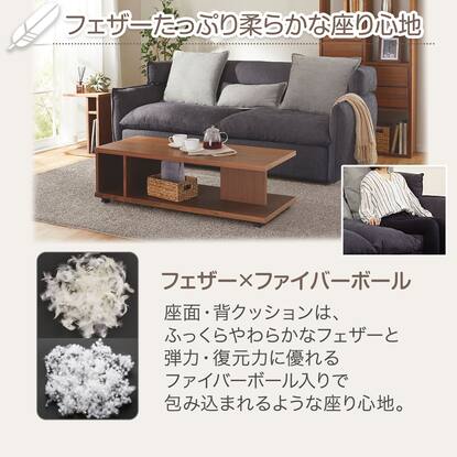 3人掛けソファ(ソフティーナKD DGY)通販 | ニトリネット【公式】 家具  