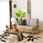 2人掛け布張りソファ(マイスBE/LBR) 1枚目画像