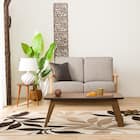 2人掛け布張りソファ(マイスBE/LBR) 2枚目画像