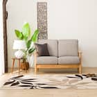 2人掛け布張りソファ(マイスBE/LBR) 8枚目画像