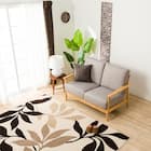 2人掛け布張りソファ(マイスBE/LBR) 9枚目画像