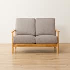 2人掛け布張りソファ(マイスBE/LBR) 12枚目画像