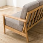 2人掛け布張りソファ(マイスBE/LBR) 17枚目画像