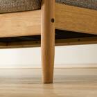 2人掛け布張りソファ(マイスBE/LBR) 18枚目画像