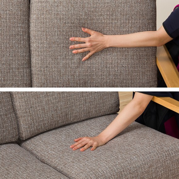 2人掛け布張りソファ(マイスBE/LBR) 19枚目画像