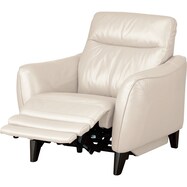 1人掛け電動リクライニングソファ 厚革(一部合成皮革)タイプ (アネーロ NV)