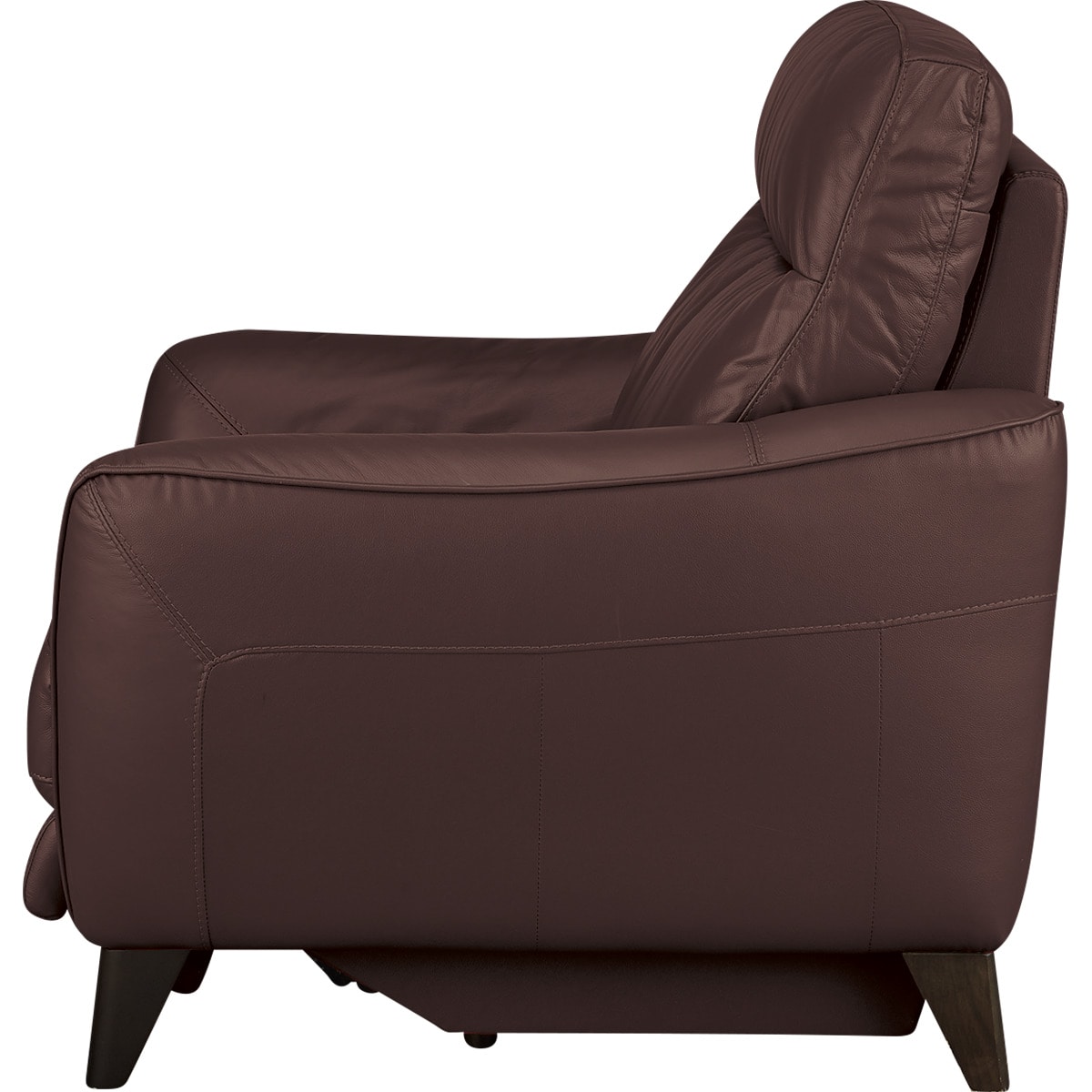 1人掛け電動リクライニングソファ 本革(一部合成皮革)タイプ (アネーロ