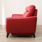 3人掛けソファ 本革(一部合成皮革)タイプ (アネーロ NB RE) 6枚目画像