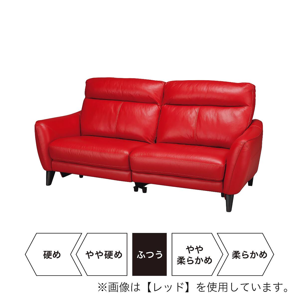 3人掛けソファ 本革(一部合成皮革)タイプ (アネーロ NB BK) | ニトリ