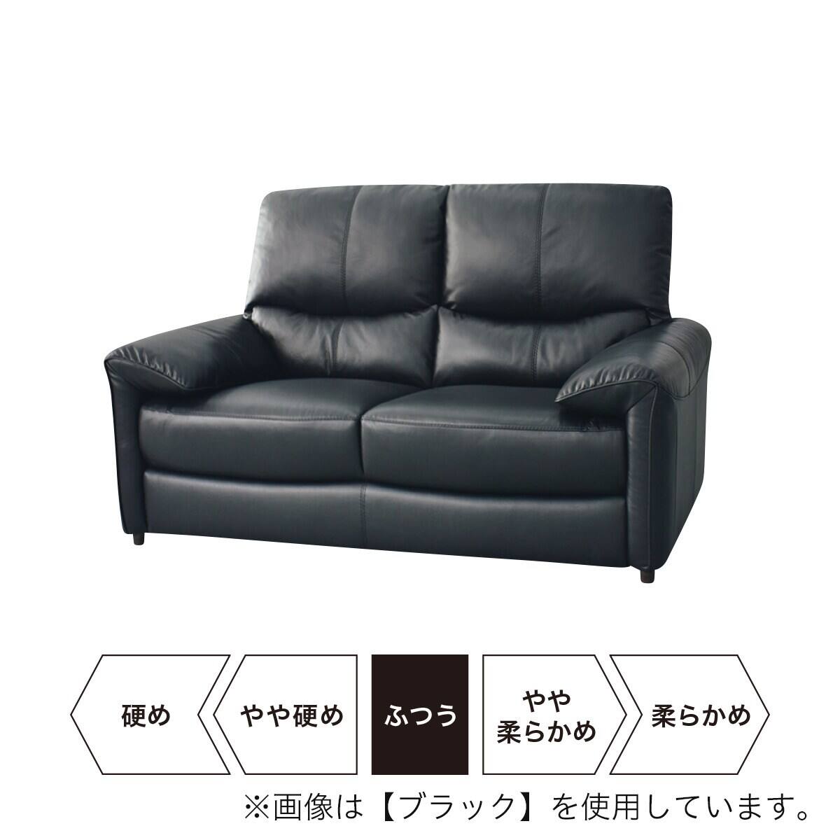 2人掛けソファ 本革(一部合成皮革)タイプ (ジャファー NV LGY