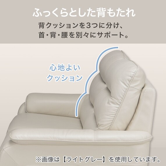3人掛けソファ 本革(一部合成皮革)タイプ (クローナ NB RE) | ニトリ 
