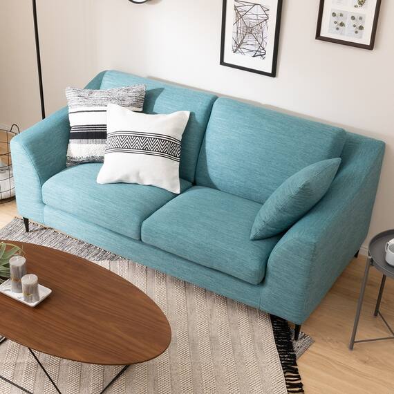 布張り2人掛けワイドソファ(NポケットA15 DR-TBL) 3枚目画像