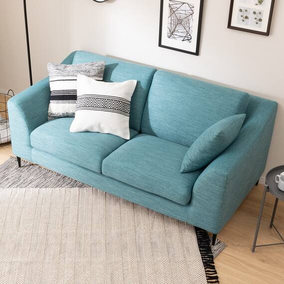 布張り2人掛けワイドソファ(NポケットA15 DR-TBL) 6枚目画像