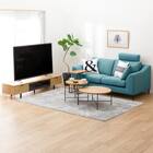 布張り2人掛けワイドソファ(NポケットA15 DR-TBL) 20枚目画像