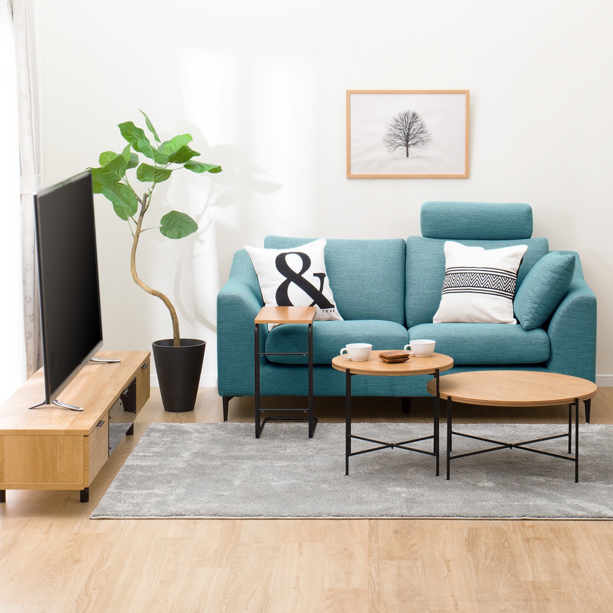 布張り2人掛けワイドソファ(NポケットA15 DR-TBL) | ニトリネット