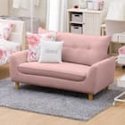 ローソファにもなるコンパクトソファ 布張りタイプ (Nパック4 RO) 1枚目画像