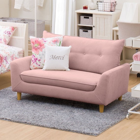 ローソファにもなるコンパクトソファ 布張りタイプ (Nパック4 RO) 1枚目画像