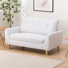 ローソファにもなるコンパクトソファ 布張りタイプ (Nパック4 GY) 1枚目画像