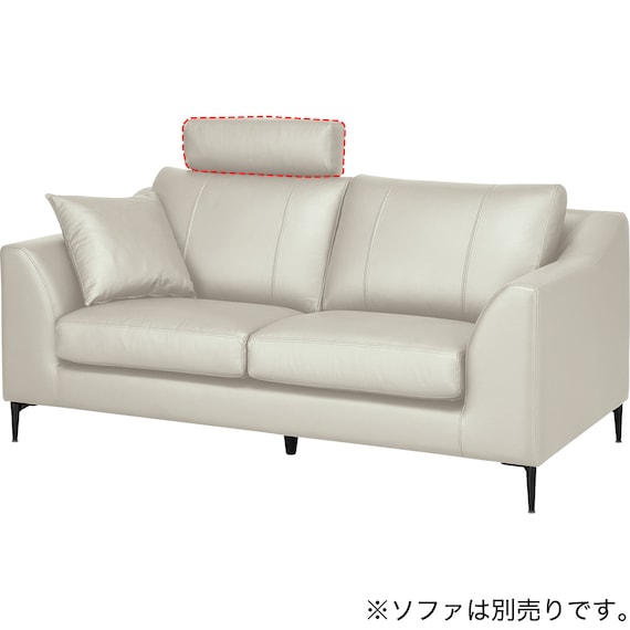 【A15専用】ヘッドレスト本革(一部合成皮革)タイプ(A15 LGY) 3枚目画像