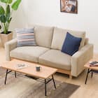 2.5人掛けワイドソファ 布張りタイプ (アウロス4 BE) 5枚目画像