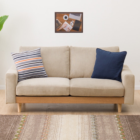 2.5人掛けワイドソファ 布張りタイプ (アウロス4 BE) 7枚目画像