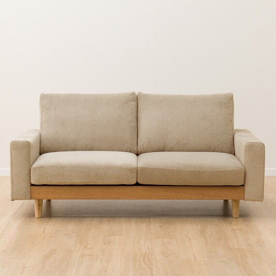 2.5人掛けワイドソファ 布張りタイプ (アウロス4 BE) 9枚目画像