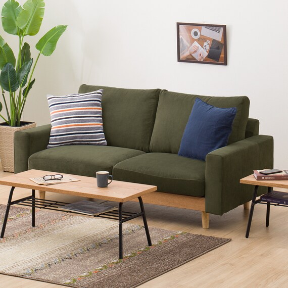 2.5人掛けワイドソファ 布張りタイプ (アウロス4 DGR) 1枚目画像