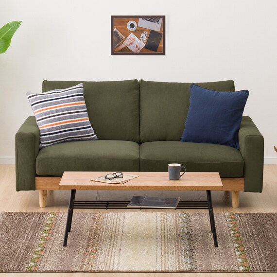 2.5人掛けワイドソファ 布張りタイプ (アウロス4 DGR) 4枚目画像